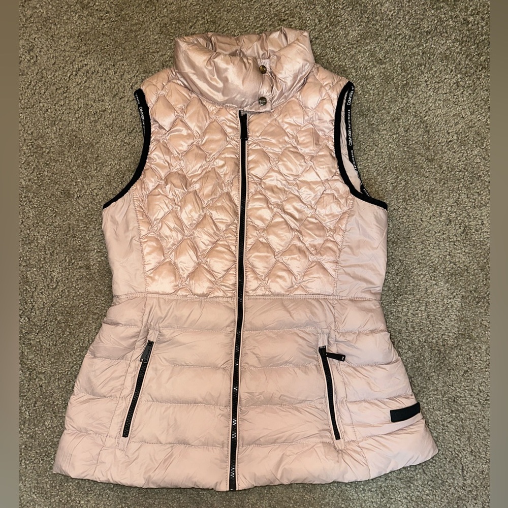 Calvin Klein Performance blush pink Puffer Vest Size: Small
